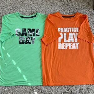 Kids Graphic Tees - Green and Orange *Bundle*